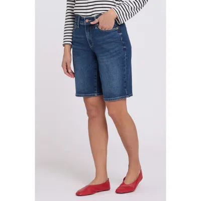 Nydj Plus Size Lilly Mid-rise Shorts With Lift Tuck Technology In Blue