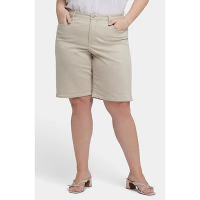 Nydj Lilly Straight Leg Denim Shorts In Neutral