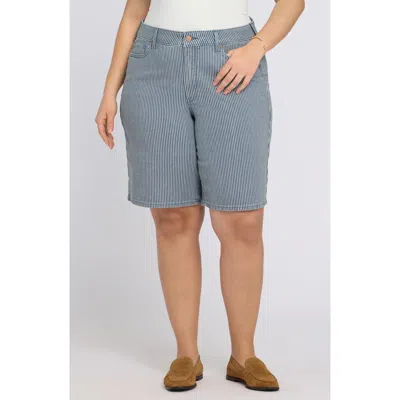 Nydj Lilly Straight Leg Denim Shorts In Blue