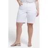 Nydj Lilly Straight Leg Denim Shorts In White