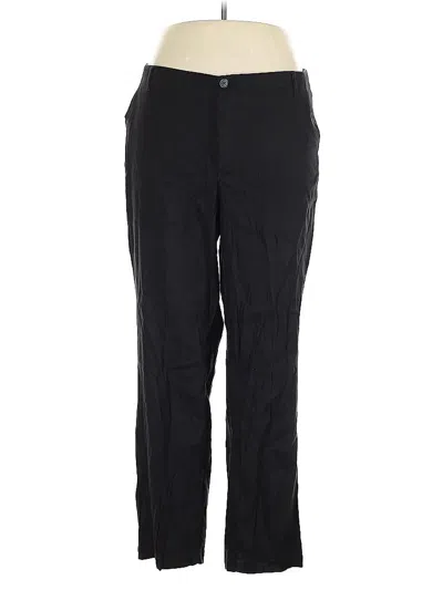 Pre-owned Nydj Linen Pants In Black