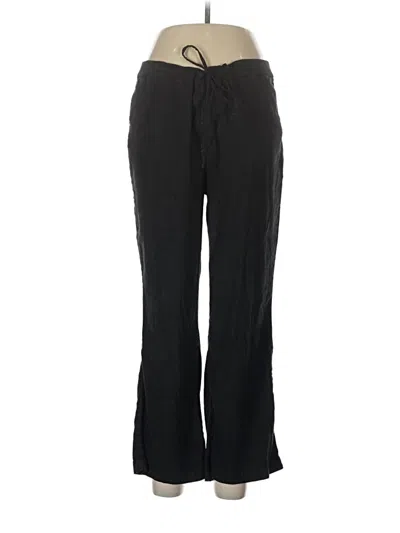 Pre-owned Nydj Linen Pants In Black