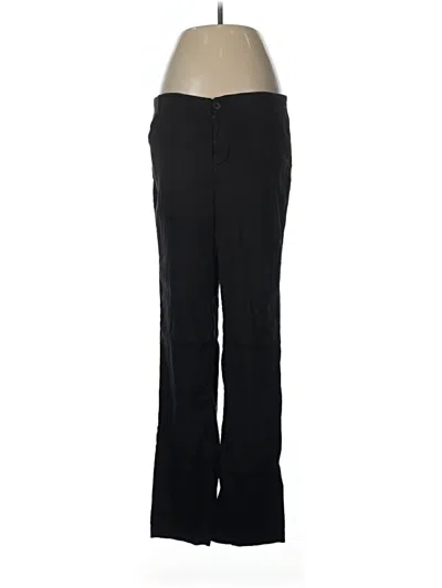 Pre-owned Nydj Linen Pants In Black