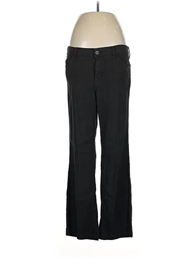 Pre-owned Nydj Linen Pants In Black