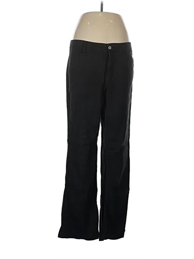 Pre-owned Nydj Linen Pants In Black