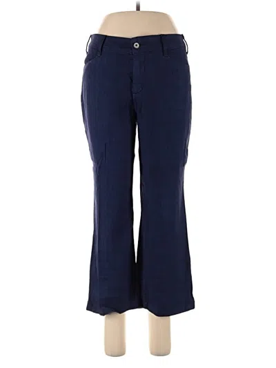 Pre-owned Nydj Linen Pants In Blue