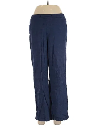 Pre-owned Nydj Linen Pants In Blue