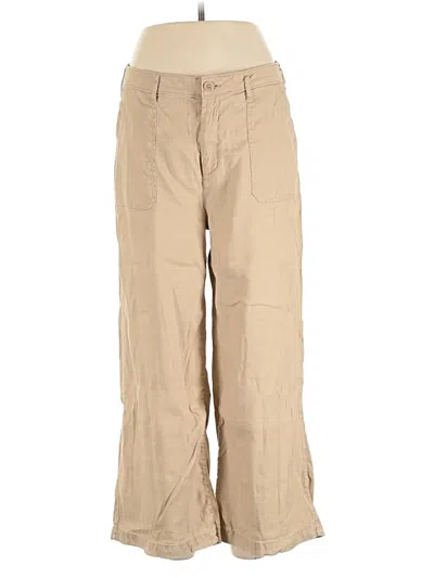 Pre-owned Nydj Linen Pants In Brown