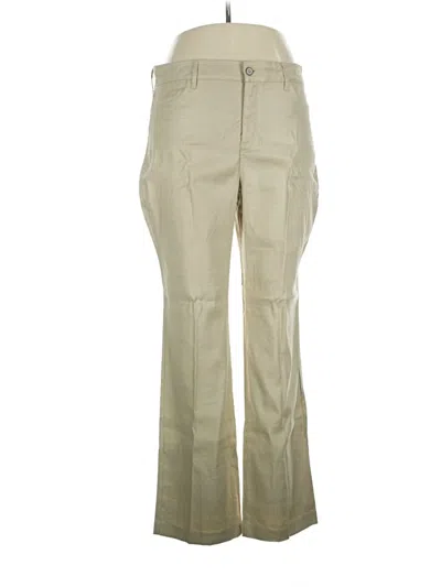 Pre-owned Nydj Linen Pants In Brown