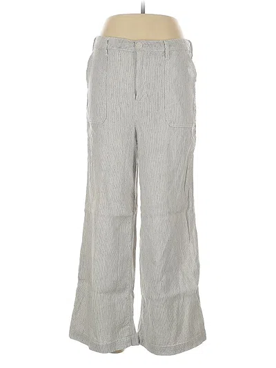 Pre-owned Nydj Linen Pants In Gray