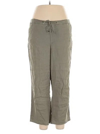 Pre-owned Nydj Linen Pants In Gray