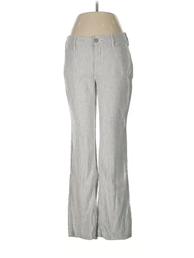 Pre-owned Nydj Linen Pants In Gray