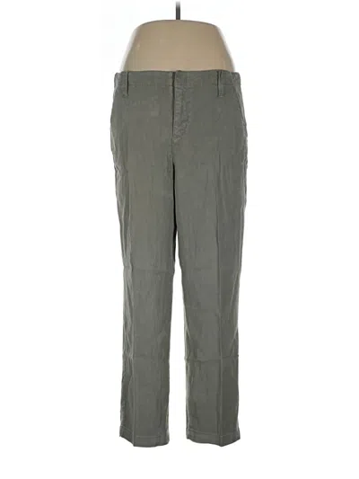 Pre-owned Nydj Linen Pants In Gray