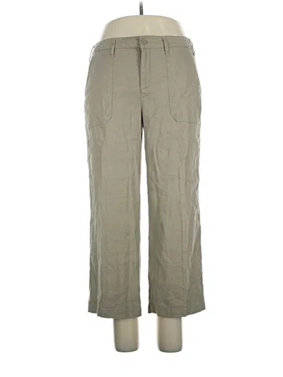 Pre-owned Nydj Linen Pants In Green