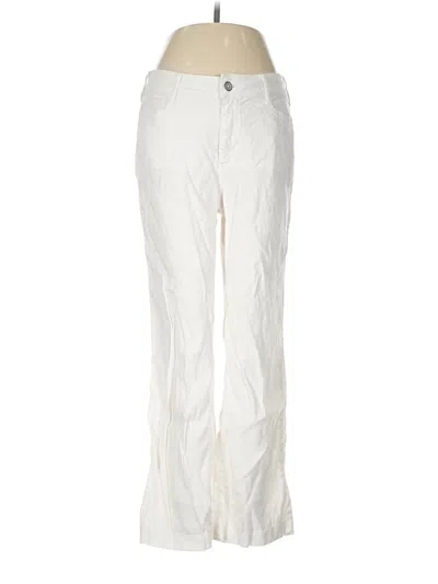 Pre-owned Nydj Linen Pants In Ivory