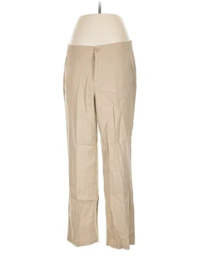 Pre-owned Nydj Linen Pants In Tan