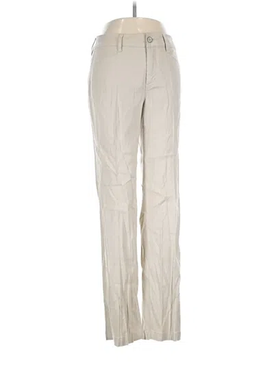 Pre-owned Nydj Linen Pants In Tan