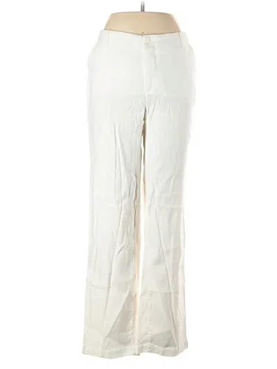 Pre-owned Nydj Linen Pants In White