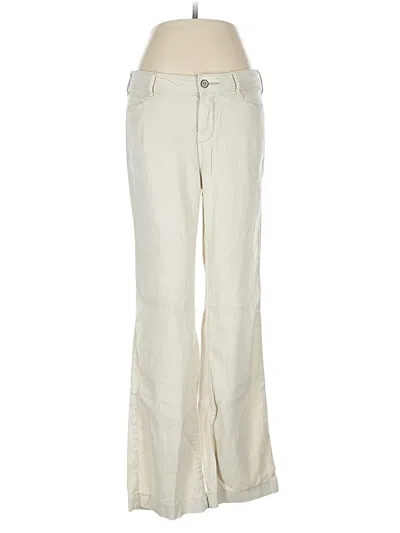 Pre-owned Nydj Linen Pants In White