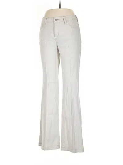 Pre-owned Nydj Linen Pants In White