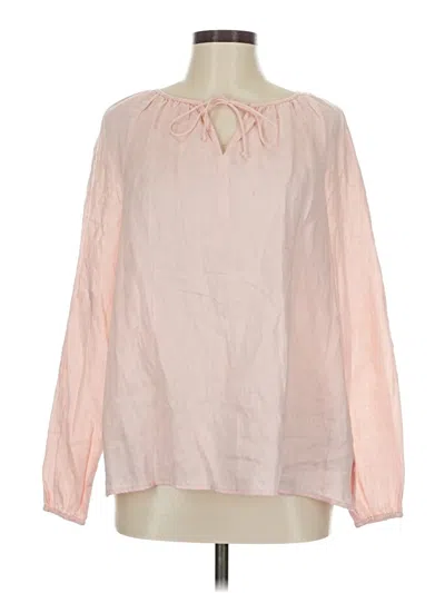 Pre-owned Nydj Long Sleeve Blouse In Pink