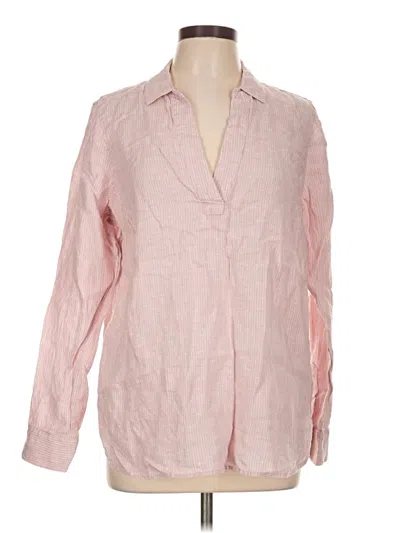 Pre-owned Nydj Long Sleeve Blouse In Pink