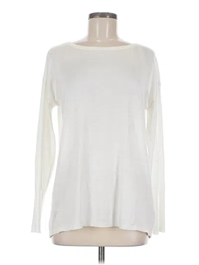 Pre-owned Nydj Long Sleeve T-shirt In Ivory