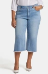 Nydj Major High Waist Wide Leg Capri Jeans In Corfu