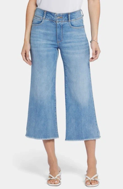 Nydj Wide Leg Compass Capri Jean In Blue