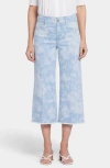 Nydj Major Wide Leg Capri Jeans In Marian Annabella Print