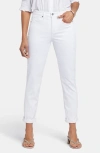 Nydj Petites Marilyn High Rise Ankle Jeans In Optic White In White