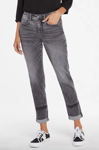 Nydj Margot Girlfriend With Rolled Cuff Jean In Nobelle In Multi