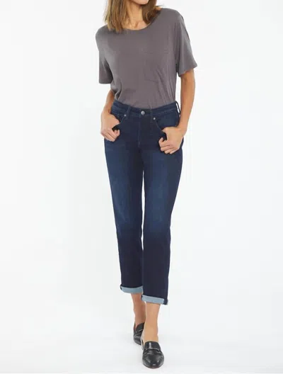 Nydj Margot Girlfriend With Rolled Cuff Jean In Rapture In Multi