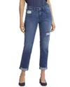 Nydj Margot Stripe Patch Straight Leg Girlfriend Jeans
