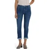 Nydj Margot Utility Pockets Girlfriend Jeans In Blue