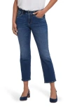 Nydj Marilyn Release Hem High Waist Ankle Straight Leg Jeans In Blue
