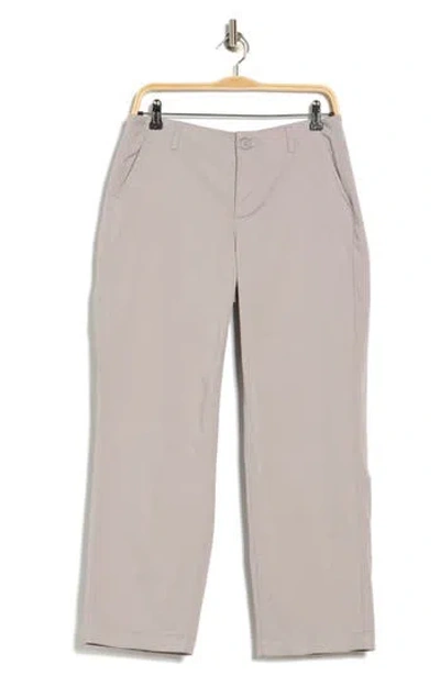 Nydj Marilyn Ankle Straight Leg Twill Pants In Gray