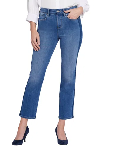 Nydj Marilyn Blanket Stitch Detail Ankle Jeans In Blue