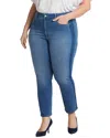 Nydj Marilyn High Waist Ankle Straight Leg Jeans In Green