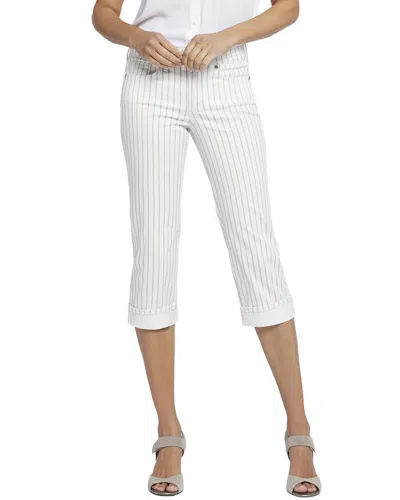 Nydj Marilyn Beach Cruise Stripe Jean In White