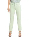 Nydj Marilyn Straight Womens Cuffed Denim Cropped Jeans In Multi