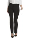 Nydj Callie Black Rinse High-rise Straight Leg Jean