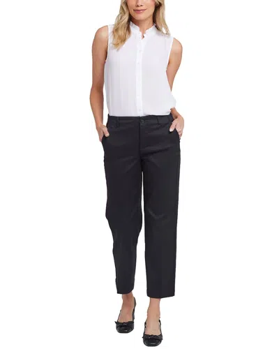 Nydj Marilyn Black Trouser In Animal Print