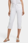Nydj Piper High Rise Cropped Straight Leg Jeans In Optic White