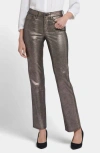 Nydj Marilyn Coated Straight Leg Jeans