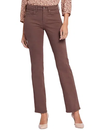 Nydj Marilyn Coffee Bean Straight Jean In Brown
