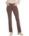 Nydj Marilyn Coffee Bean Straight Leg Jean In Multi