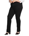 Nydj Marilyn Compression Ponte Straight Pants In Black