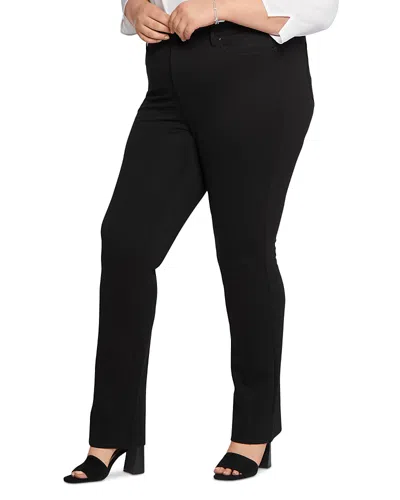 Nydj Marilyn Compression Ponte Straight Pants In Black