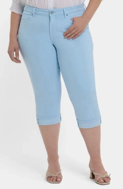 Nydj Marilyn Cool Embrace® Cuff Crop Straight Leg Jeans In Aquatic